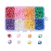 AB Color Plated Eco-Friendly Transparent Acrylic Beads TACR-X0001-03-4mm-1