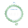 Natural Green Aventurine Round Beads Stretch Bracelets BJEW-PH0001-8mm-24-3