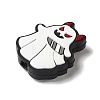Halloween Themed Ghost with Knife Silicone Focal Beads SIL-M006-05C-2