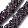 Natural Amethyst Beads Strands G-G779-8MM-05A-2