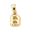 Brass Letter Charms KK-G554-22G-B-1