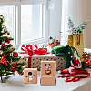 24Pcs 6 Styles Christmas Theme Folding Kraft Paper Cardboard Jewelry Gift Boxes CON-BC0007-08-5
