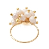 Natural Cultured Freshwater Pearl Finger Rings RJEW-JR01002-4