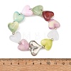 Acrylic Heart Beaded Stretch Bracelets for Kid BJEW-JB14277-5
