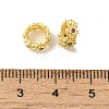 Rack Plating Brass Beads KK-B088-01B-02G-3