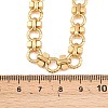 8MM 304 Stainless Steel Twisted Ring Link Chain Necklaces NJEW-Z105-04G-04-5