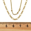 Brass Double Layer Necklaces NJEW-D302-53G-5