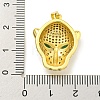 Brass Micro Pave Cubic Zirconia Pendants KK-K354-13I-G-3