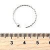 Brass Cuff Ring Settings KK-P337-01P-4