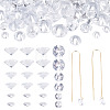 60Pcs 3 Styles Cubic Zirconia Charms ZIRC-TAD0001-01F-1