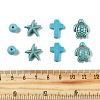 130Pcs 5 Styles Synthetic Turquoise Beads TURQ-FP0001-02-2
