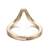 Brass Cuff Rings RJEW-F109-07-4