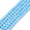 Electroplate Glass Beads Strands LS-EGLA-A044-P4mm-B08-1