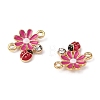Zinc Alloy Enamel Connector Charms LS-FIND-TAC0009-23KCG-03-1