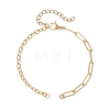 Brass Mixed Chain Bracelet Making AJEW-JB01561-1