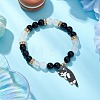 Natural Mixed Gemstone Beads Stretch Bracelets for Women BJEW-TA00573-01-1