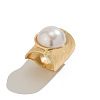 Alloy with Plastic Pearl Finger Rings FS-WGC5205-01-3