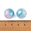 UV Plating Rainbow Iridescent Two Tone Acrylic Beads PACR-C009-04D-3