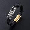 Punk Braided PU Leather Cord Bracelets OT2015-2-1
