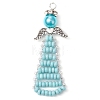 Beaded Angel Charms PALLOY-MZ00441-03-1