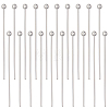 25 Pairs 925 Sterling Silver Ball Head Pins STER-BBC0001-52-1