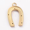 Brass Micro Pave Clear Cubic Zirconia Pendants KK-B030-13G-G-3
