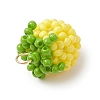 Glass Seed Beaded Tomato Pendants PALLOY-MZ01081-03-4