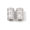 925 Sterling Silver Micro Pave Clear Cubic Zirconia Beads SE-CBAF1B2-16D-P-1