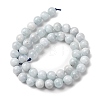 Natural Aquamarine Beads Strands G-R446-8mm-04-01-5