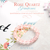 SUNNYCLUE Natural Rose Quartz Round Beads Stretch Bracelets BJEW-PH0001-10mm-20-2