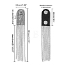 2Pcs Fashionable Alloy Tassel Epaulettes FIND-FH0005-41P-2