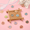 30Pcs 6 Colors Alloy Enamel Pendants ENAM-CJ0004-61-5