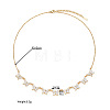 304 Stainless Steel Crystal Rhinestone Butterfly Multi-Pendant Necklaces for Women WG50282-01-6