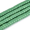 Opaque Solid Color Glass Beads Strands GLAA-N026-4x8mm-12-1