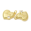 Brass Pave Cubic Zirconia  Pendants KK-Z028-02G-3