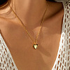 Brass Micro Pave Clear Cubic Zirconia Geometric Pendant Cable Chain Necklaces for Women WG4F4F3-02-2