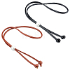 2 Sets 2 Colors Imitation Leather Bag Drawstring DIY-WR0001-75-1