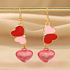 Alloy & Enamel Dangle Earrings FS-WG632E1-03-1
