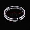 50Pcs Transparent Plastic Single Bracelet Display Rings PW-WG30686-02-1
