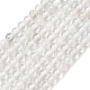 Natural Quartz Crystal Round Beads Strands G-J303-01-4mm-5