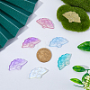 70Pcs 7 Colors Transparent Spray Painted Glass Pendants GLAA-DC0001-19-3
