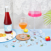 20Pcs 20 Style Ocean Theme Alloy Enamel Wine Glass Charms AJEW-BC0003-78-6
