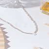 1Pc Glass Rondelle Beaded Necklaces NJEW-LP0007-23B-3