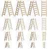 40Pcs 4 Style Unfinished Wooden Mini Ladders WOOD-OC0003-63-1