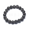 Natural Larvikite Bead Stretch Bracelets BJEW-K212-A-046-1
