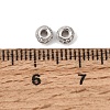 925 Sterling Silver Micro Pave Clear Cubic Zirconia Spacer Beads SE-CBAF1B2-18A-P-2