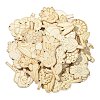 48Pcs 12 Styles Unfinished Blank Wooden Pendants Kit WOOD-CJC0011-15B-8