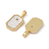 Rack Plating Brass Micro Pave Cubic Zirconia Pendants KK-U032-90G-12-2