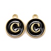 Golden Plated Alloy Charms X-ENAM-S118-02C-1