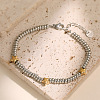 304 Stainless Steel Beaded Bracelets for Women WG7B0C0-02-2